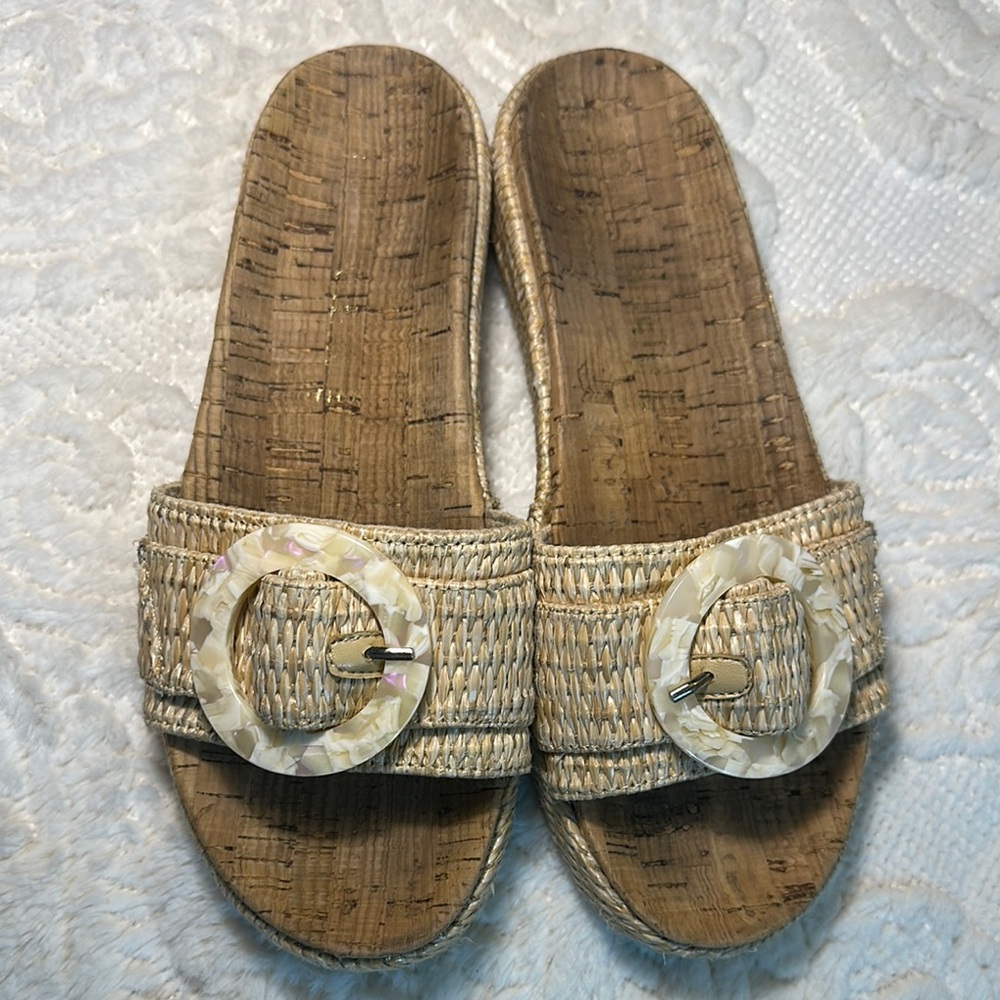 Anne Klein Akviena Women's Woven Slide Sandals - Picture 4 of 10